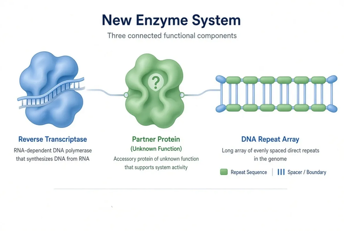 The array-associated reverse transcriptase (ART) system structure