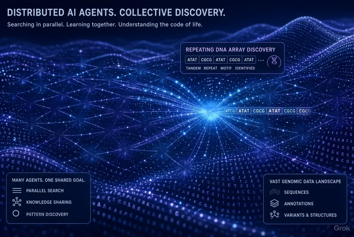 Claude AI agents searching large DNA databases for enzyme discoveries